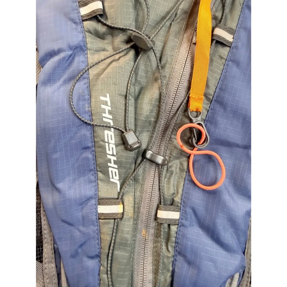 The North Face Thresher Hydration Pack Backpack Blue Grey Hiking Biking Tactical